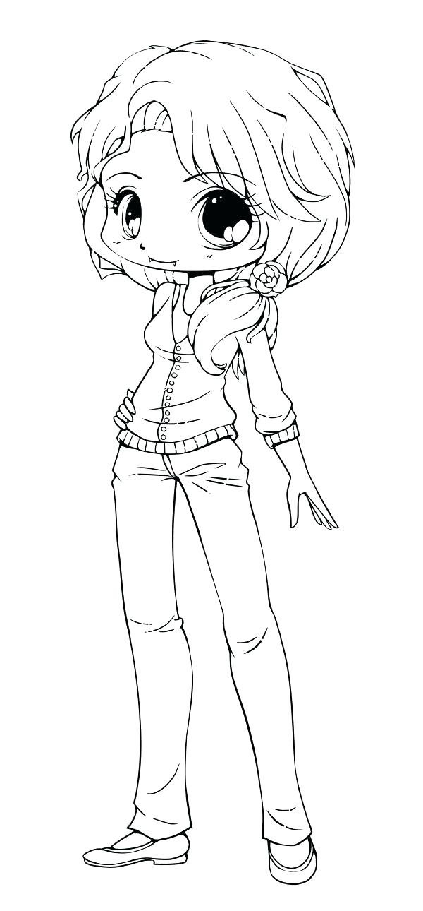 600x1290 Chibi Coloring Page Anime Coloring Pages Anime Girl Coloring Pages