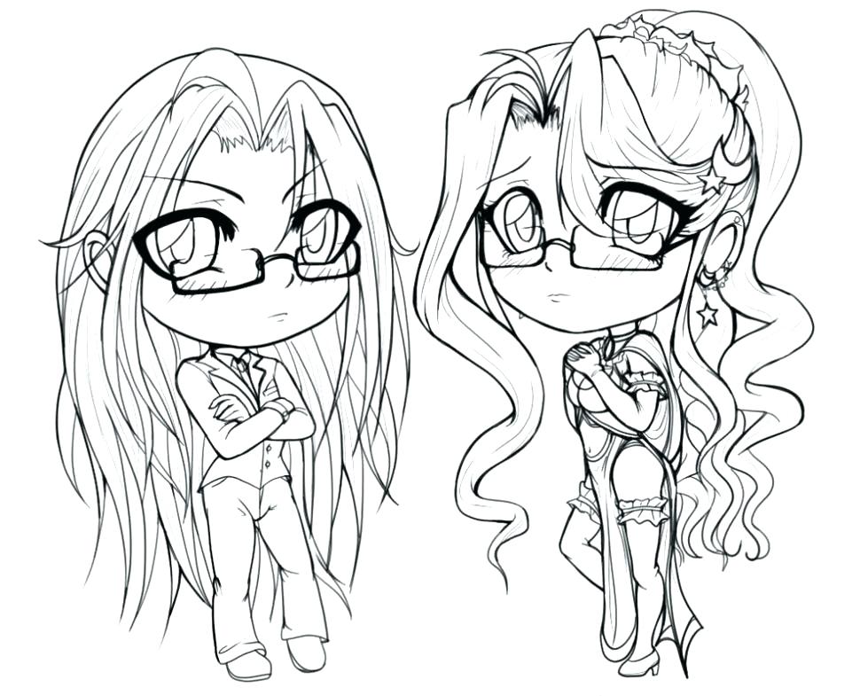 970x785 Chibi Anime Coloring Pages
