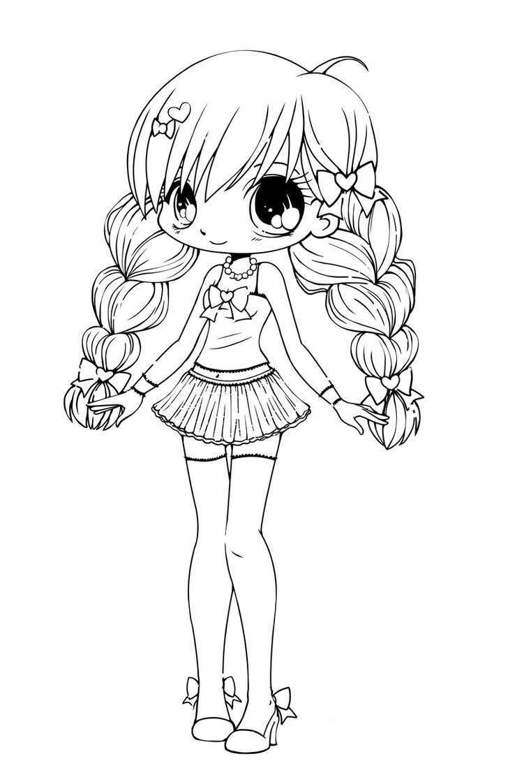 728x1097 Chibi Coloring Pages Free Printable For Kids Ribsvigyapan Cute