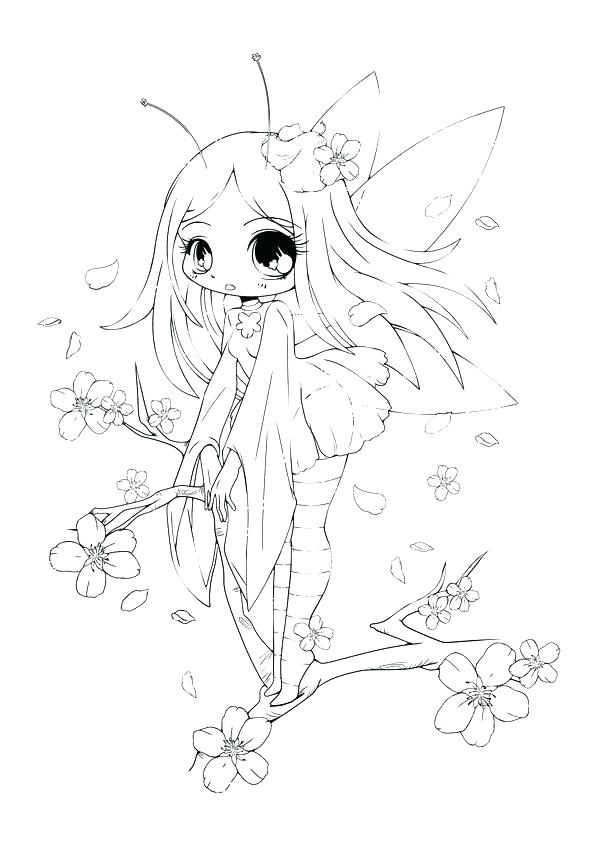 600x849 Anime Coloring Pages Chibi Coloring Page Fairy Anime Coloring