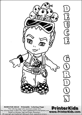 290x406 Baby Monster High Coloring Pages Monster High