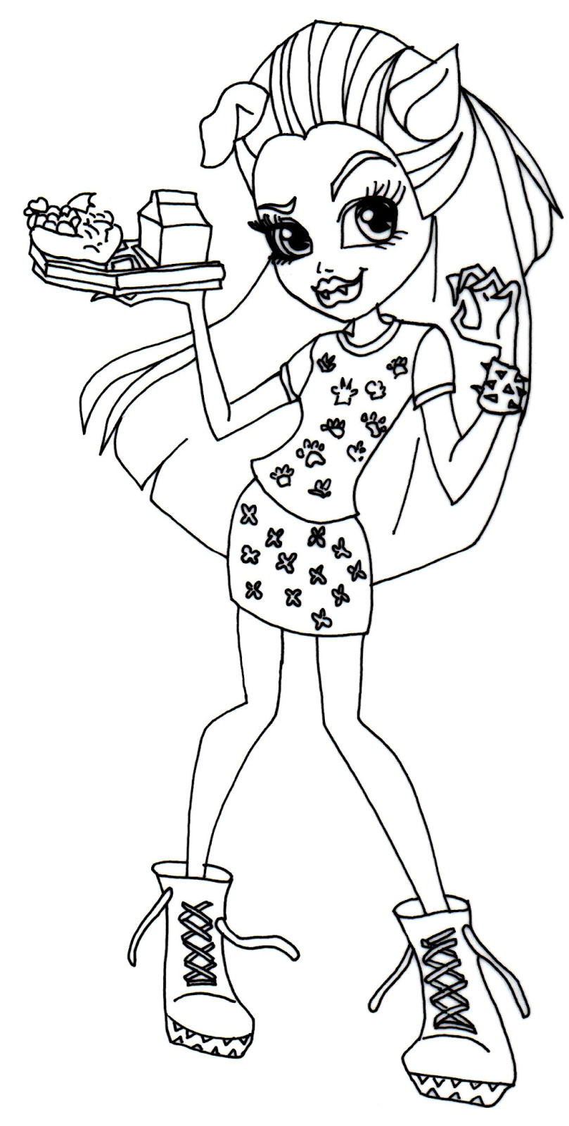 809x1600 Monster High Printable Coloring Pages Elegant Chibi Monster High