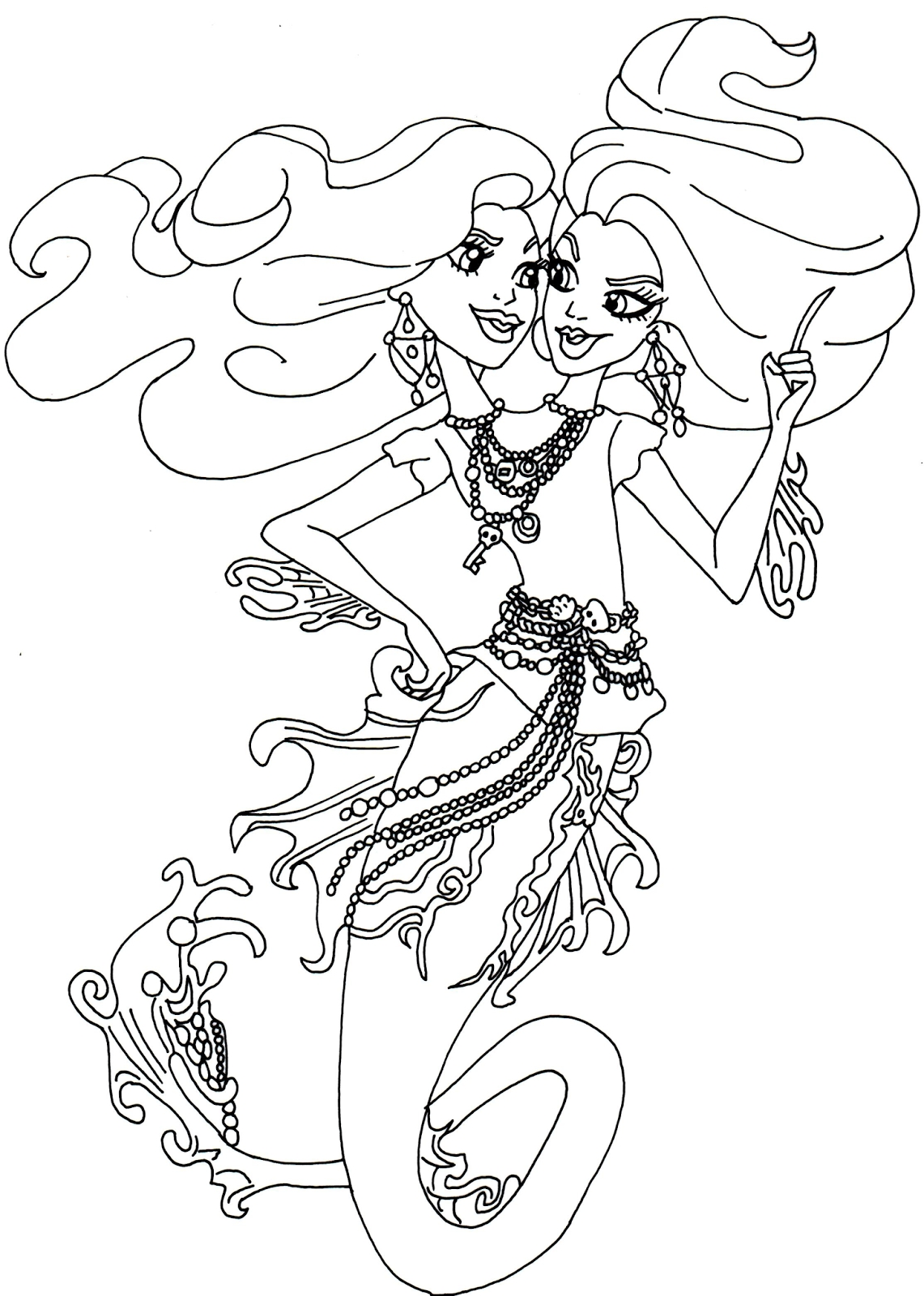 1141x1600 Printable Chibi Monster High Coloring Pages And Print For Free