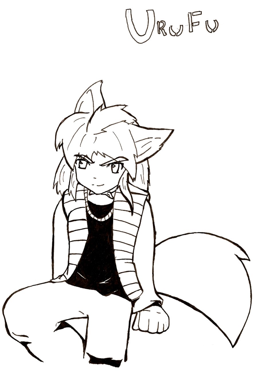 Chibi Wolf Coloring Pages