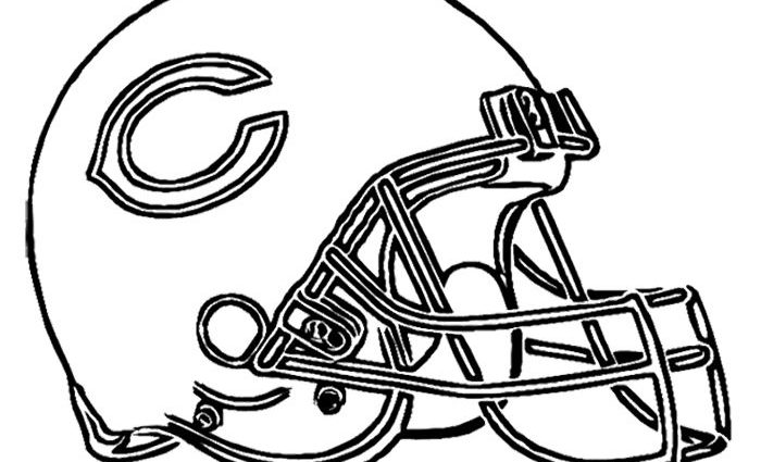 700x425 Chicago Bears Coloring Pages Football Helmet Chicago Bears