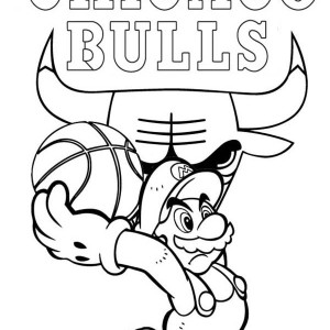 300x300 Appalling Chicago Bulls Coloring Pages Colouring For Good Chicago