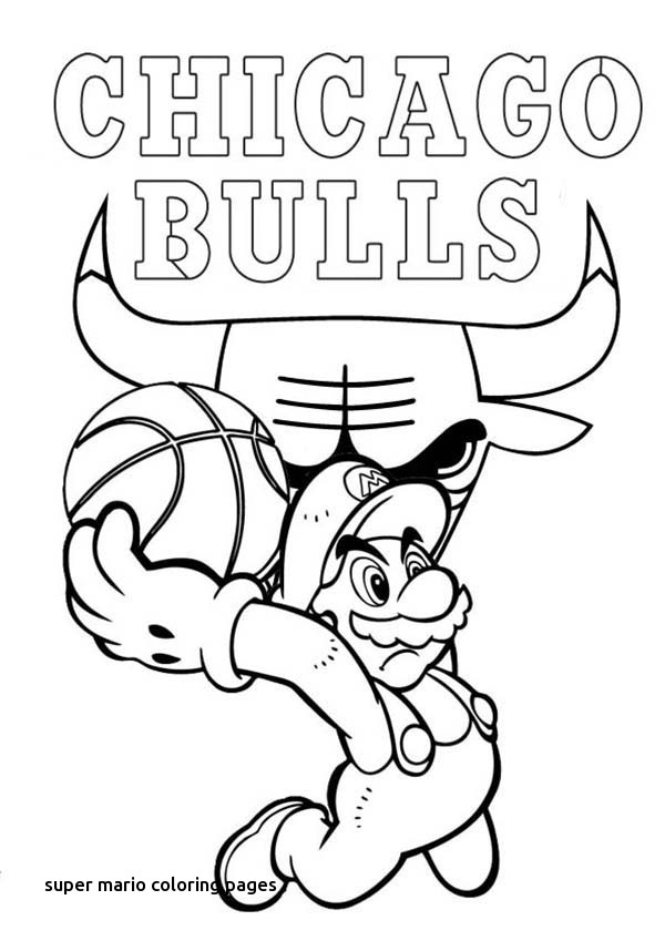 600x849 Printable Coloring Pages Mario Bros Video Games For Super Mario