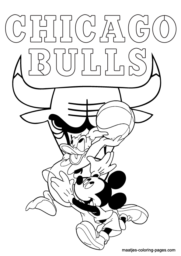 595x842 Chicago Bulls Coloring Pages