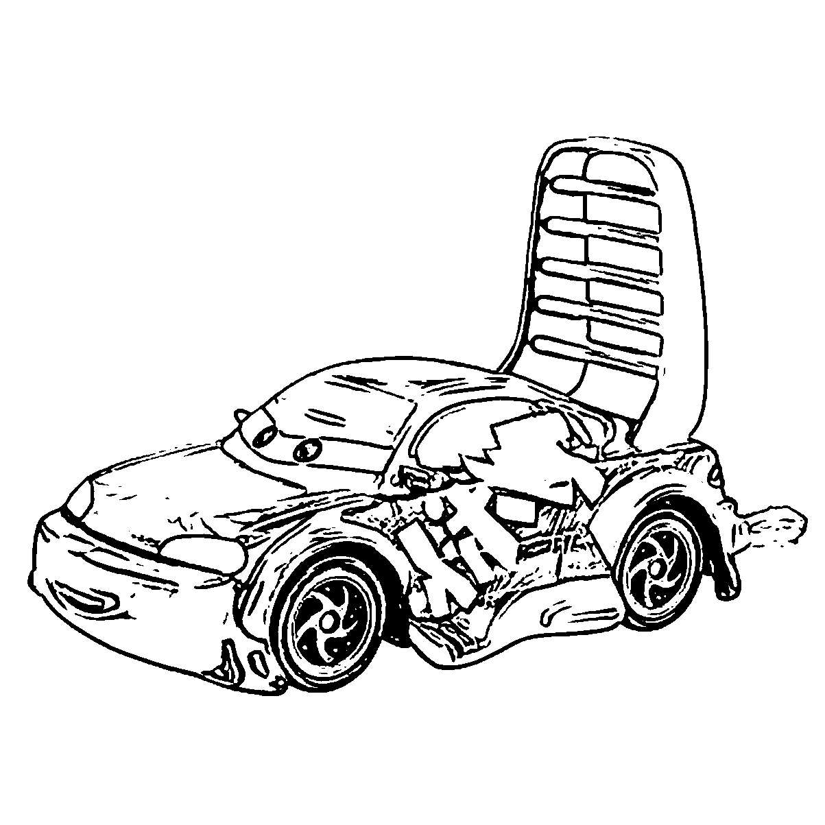 1203x1203 Chick Hicks Coloring Page Newyork