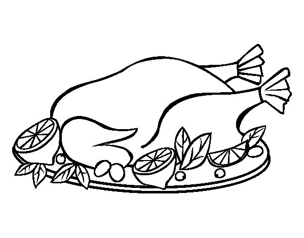 600x470 Chicken Coloring