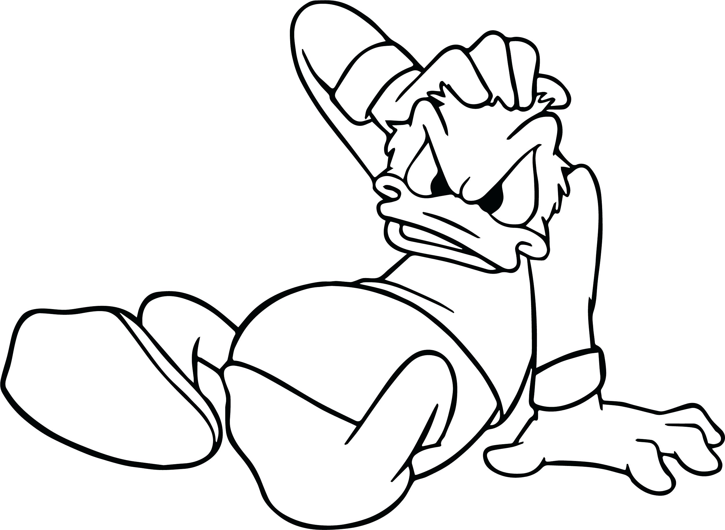 Chicken Leg Coloring Page