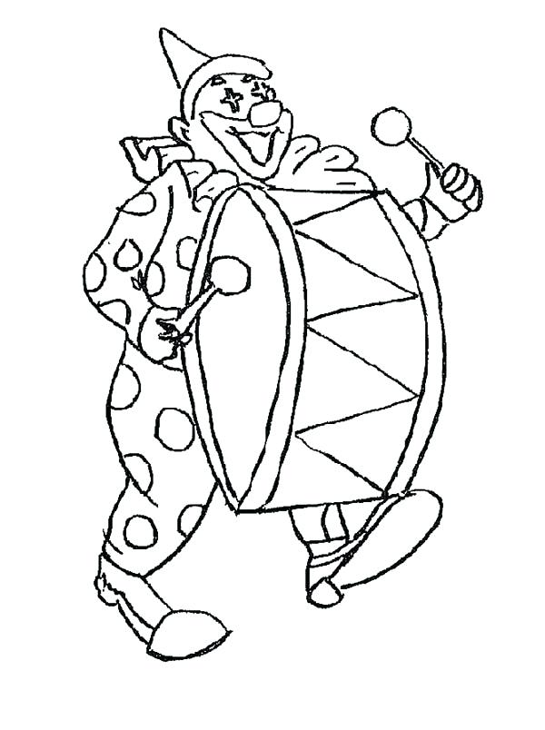 600x804 Drum Coloring Pages Clown Beating The Drum Coloring Page Chicken