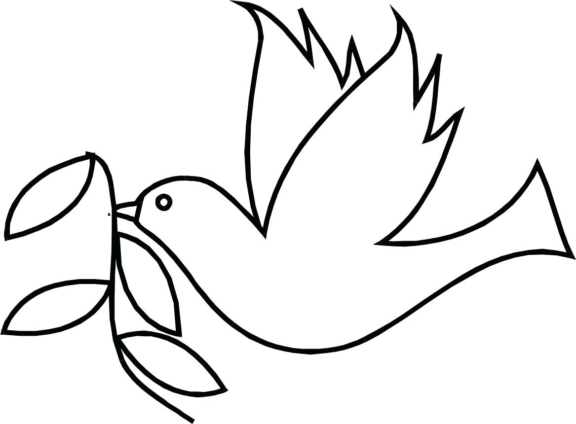 1167x860 Chicken Drumstick Outline Coloring Pages Of A Dove Free Download