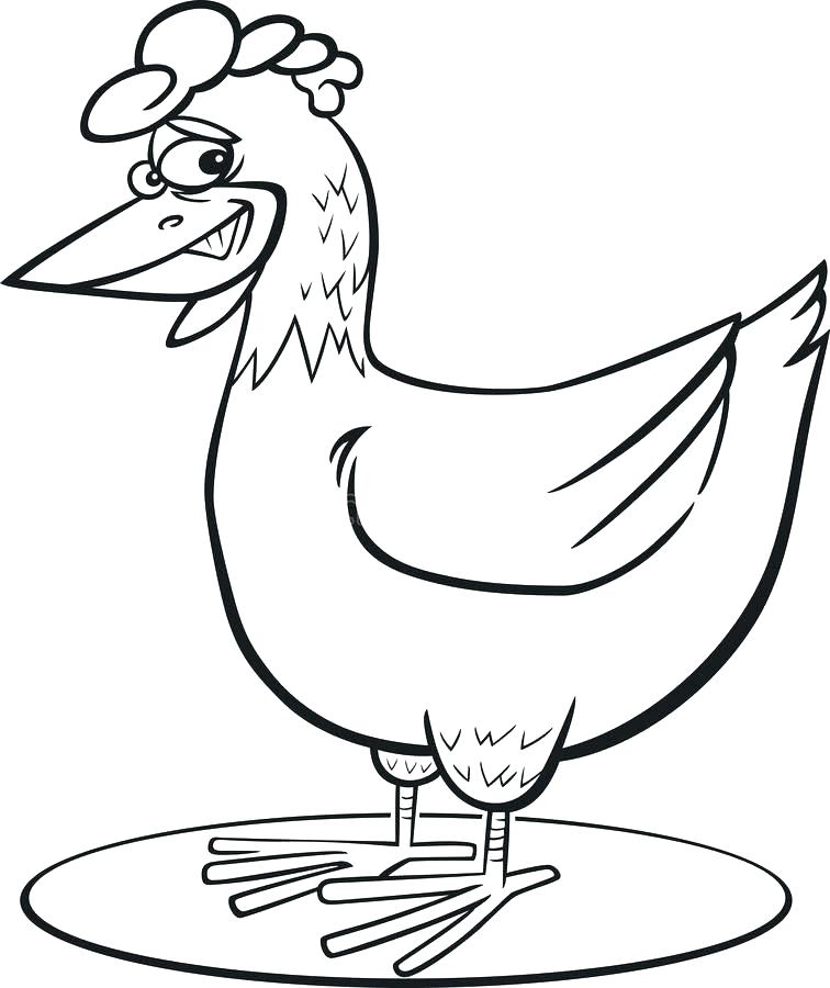 756x900 Chicken Color Page Chicken Hatched From Egg Coloring Pages Chicken