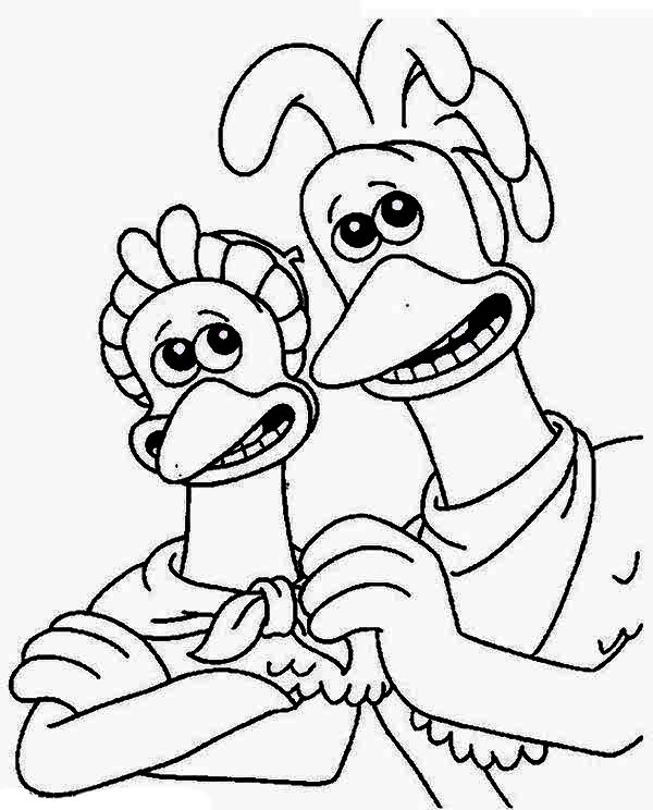600x744 Rocky Flatter Ginger Plans In Chicken Run Coloring Pages Batch