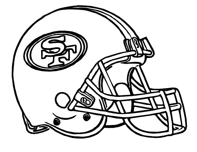 756x585 Football Helmet San Francisco 49ers Coloring Pages My Teams Chiefs