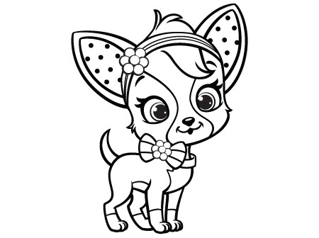 Chihuahua Dog Coloring Pages