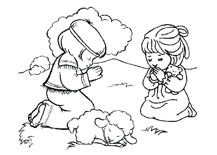 700x500 Children Praying Coloring Page Christian Coloring Pages