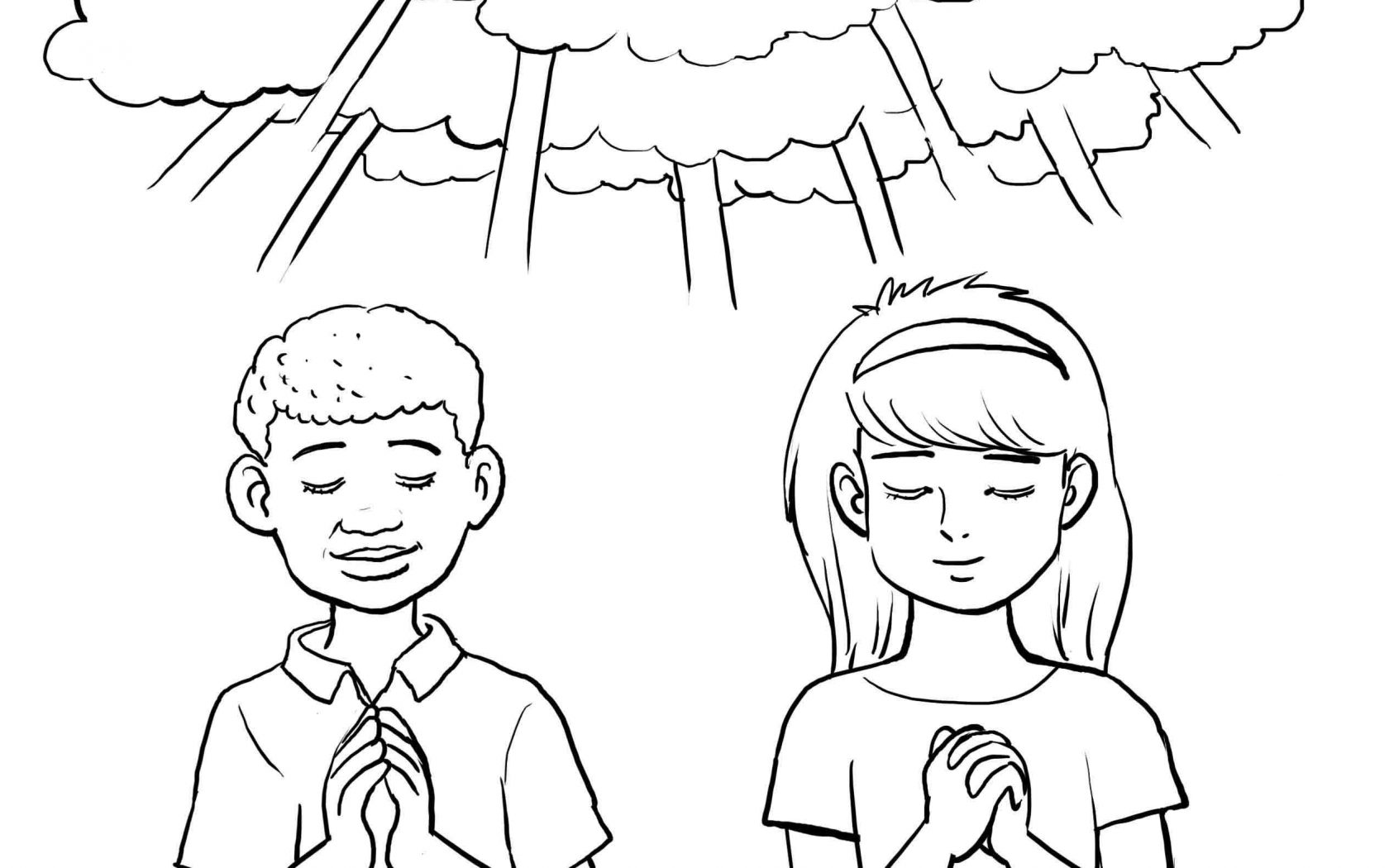 1680x1050 Unusual Child Praying Coloring Page Mantis Col