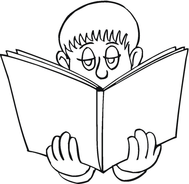 630x614 Reading Coloring Pages Free Reading Coloring Pages