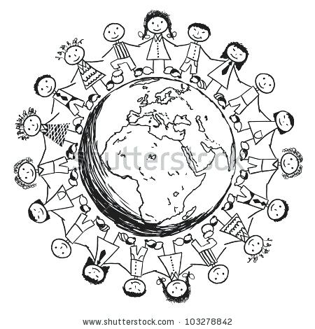 450x470 Children Around The World Coloring Pages Children Around The World