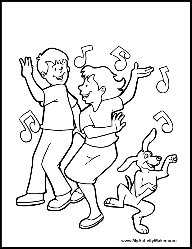 618x798 Dance Pictures To Color
