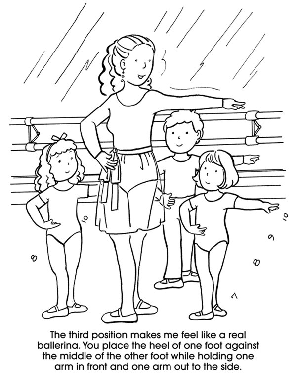 603x753 New Ballet Coloring Book