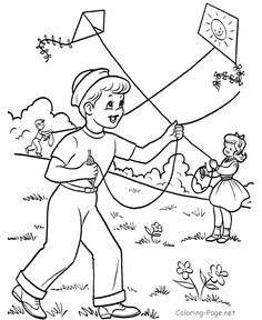 236x288 Kite Coloring Page By Dandi Palmer