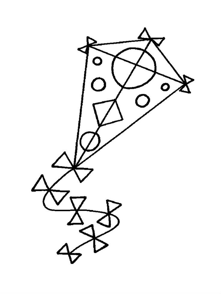 736x977 Outline Picture Of Kite 34 Best Kites Images On Kite