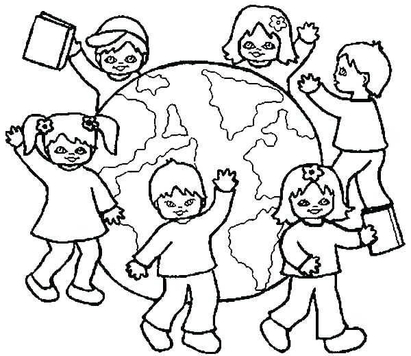 600x519 Children Of The World Coloring Pages Vanda