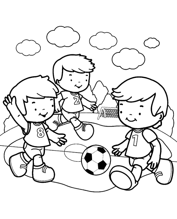 600x740 Football Match Coloring Page To Print Or Download For Free