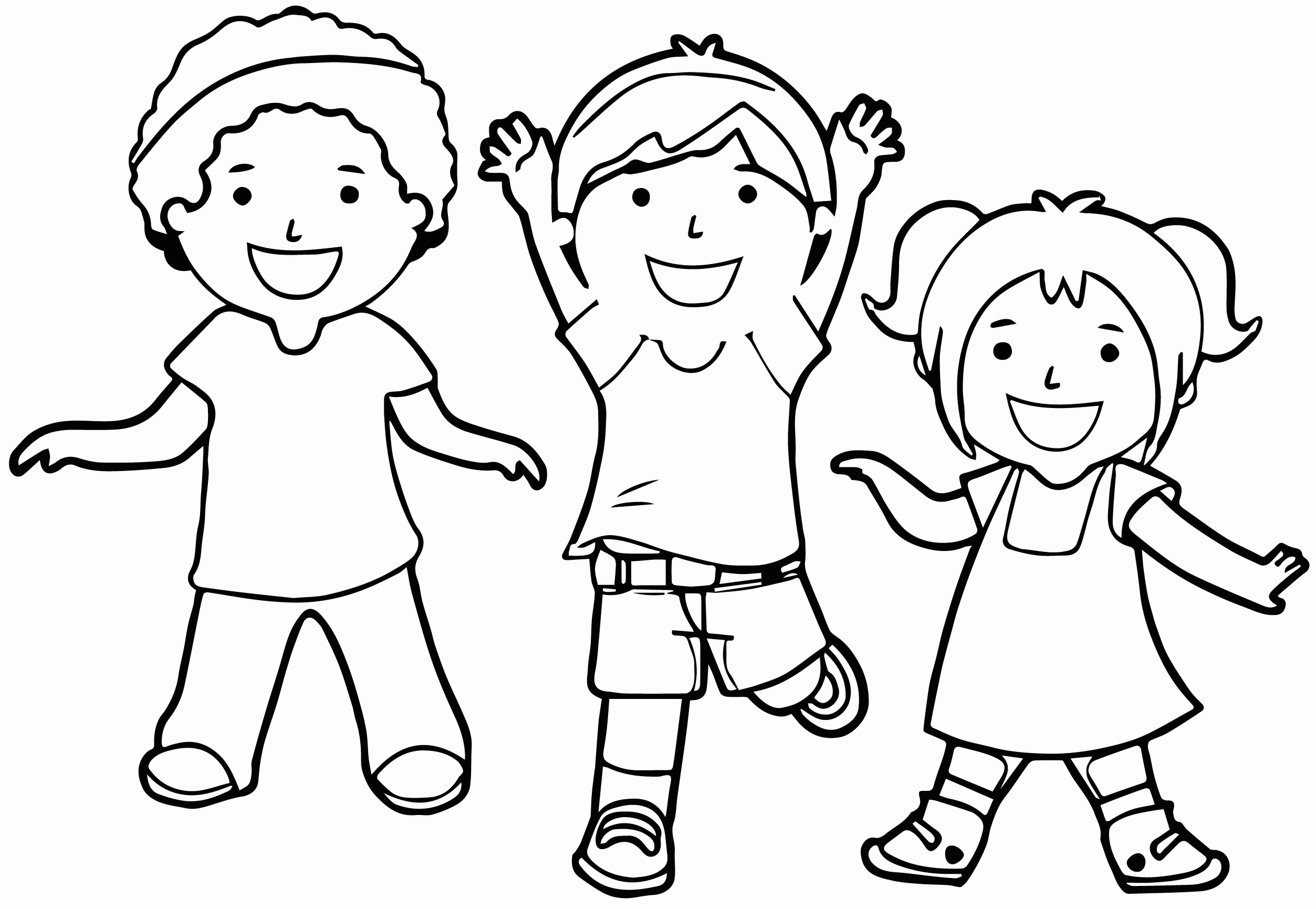 2506x1731 Childrens Coloring Pages Fresh Coloring Pages Children Playing