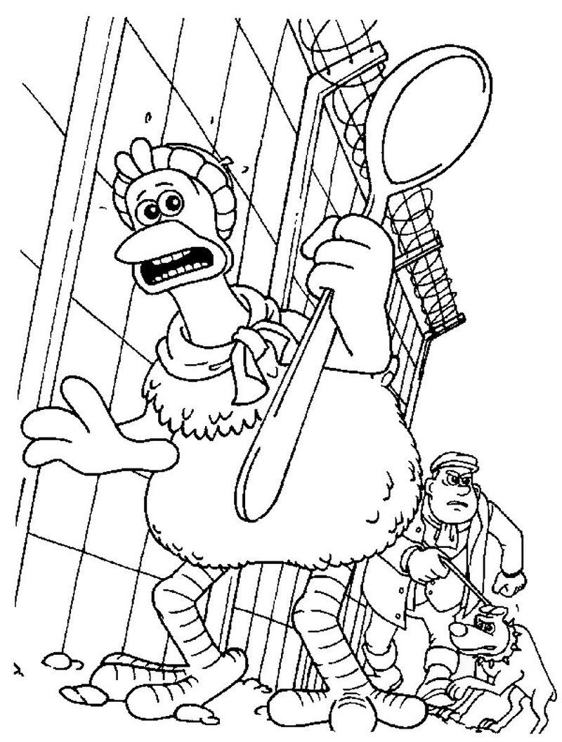 800x1055 Printable Chicken Run Coloring Pages Animation Series Coloring