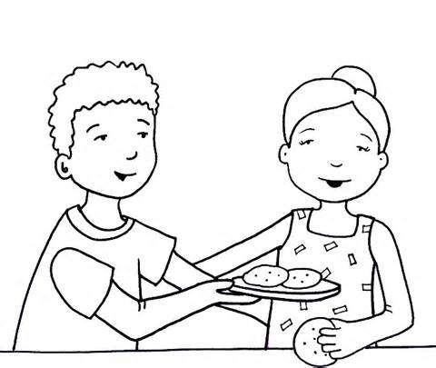 480x405 Good Sharing Coloring Page 43 For Coloring Pages For Kids Online
