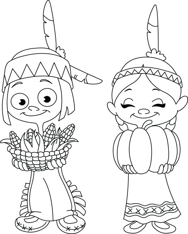 643x800 Interesting Sharing Coloring Page Outlined Children Sharing Food