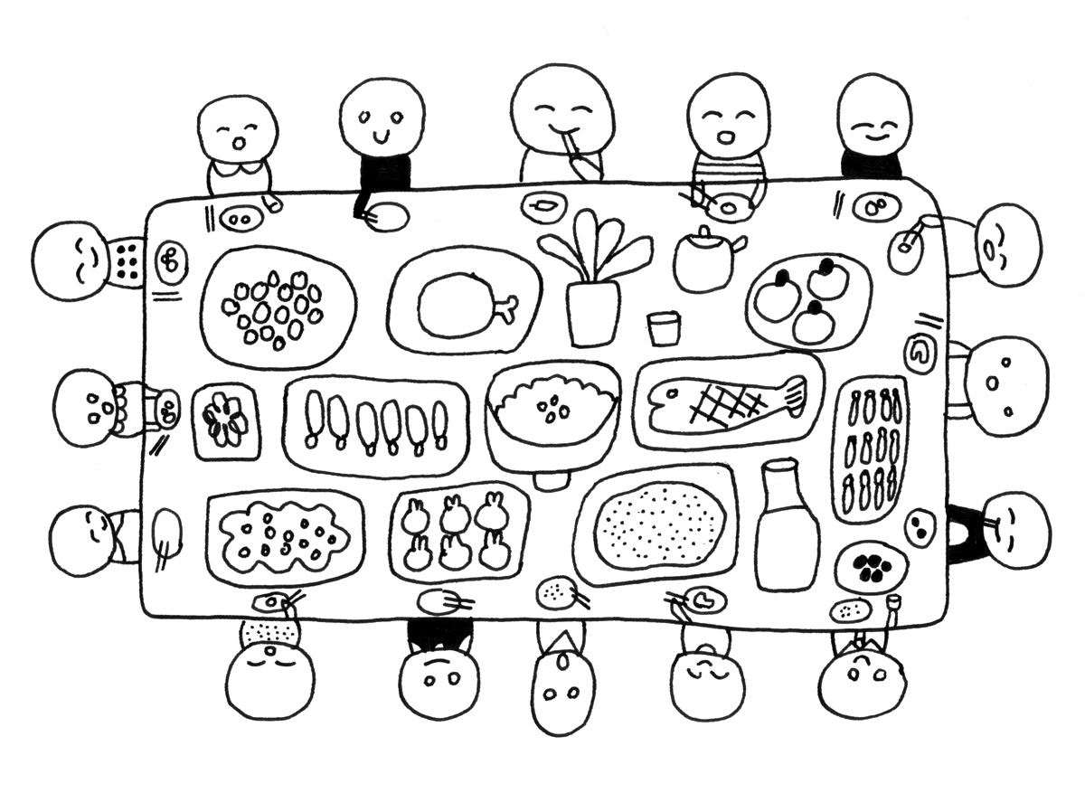 1200x898 6 Images Of People Sharing Coloring Page