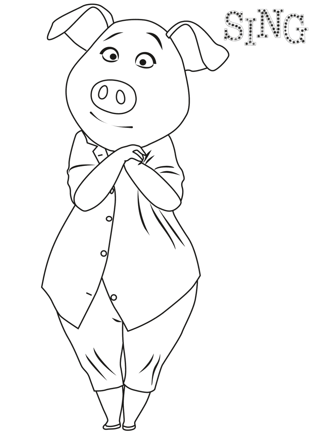 1024x1400 New Sing Disney Printable Coloring Pages Collection Printable