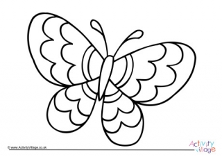 320x226 Butterfly Colouring Pages