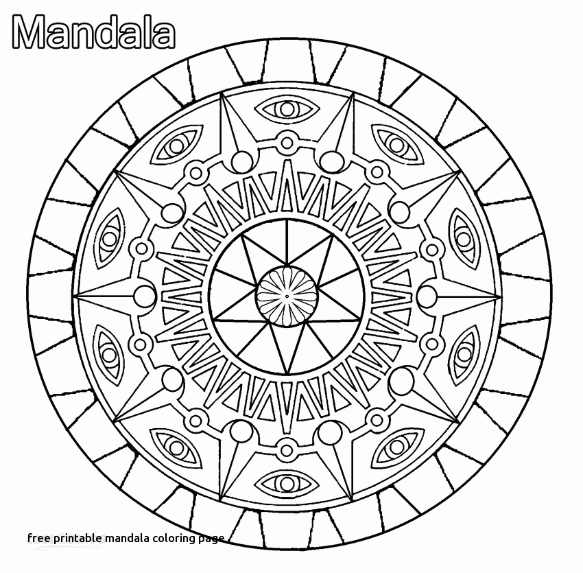 850x835 Mandala Coloring Pages Free Coloring Mandalas Kids Free