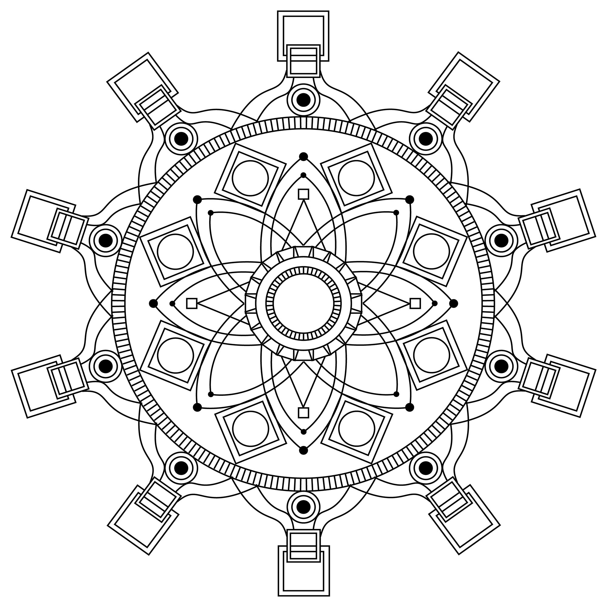2000x2000 Mandalas To Color For Children Mandalas