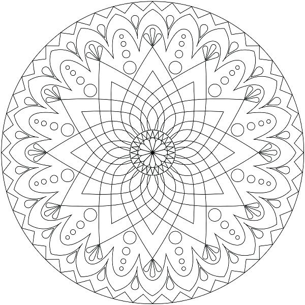 600x600 Mandela Coloring Pages Color Mandalas Colouring Pages Coloring