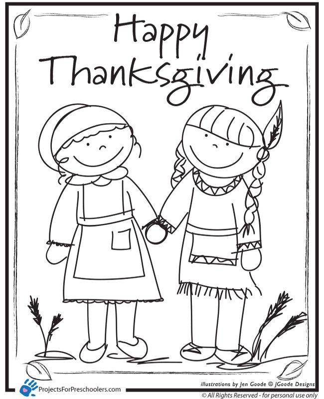 650x800 Free Printable Preschool Thanksgiving Coloring Pages Happy
