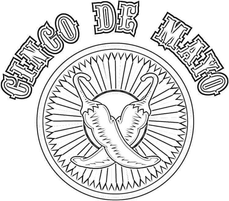 Chili Pepper Coloring Page