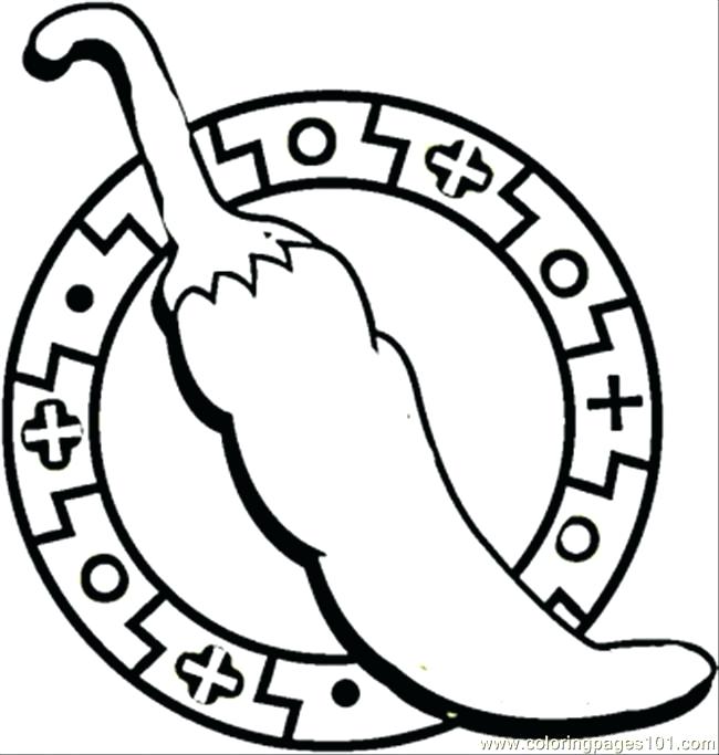 650x683 Mexico Coloring Pages Chili Coloring Page New Mexico Coloring