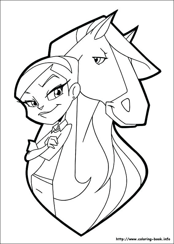 567x794 Horseland Coloring Pages Horse Calypso From Coloring Pages