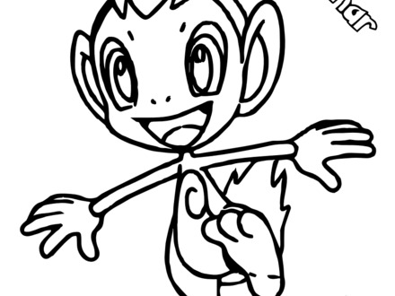 Chimchar Coloring Page