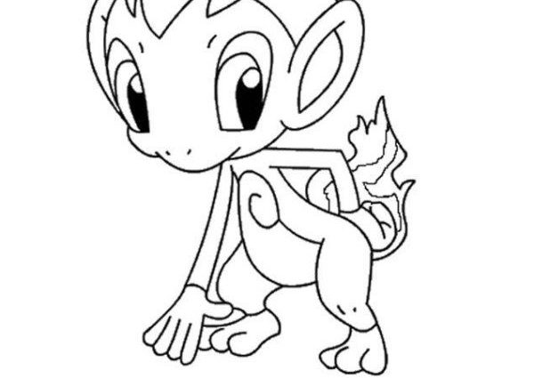 600x425 Chimchar Coloring Pages Chimchar Pokemon Coloring Page Boys