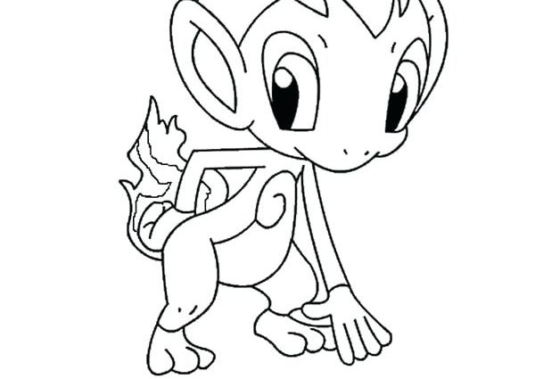 600x425 Chimchar Coloring Pages Coloring Page Pokemon Coloring Pages