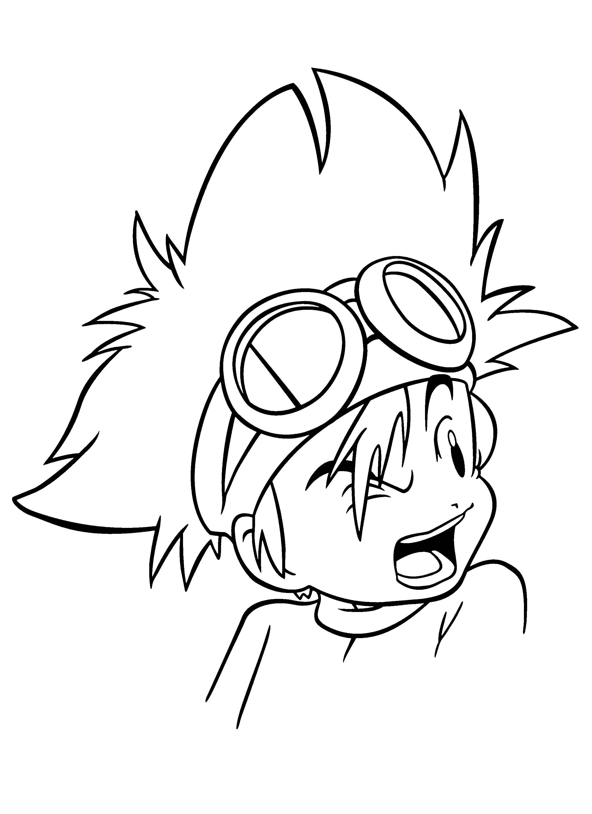 2400x3300 Coloring Page Tv Series Coloring Page Digimon