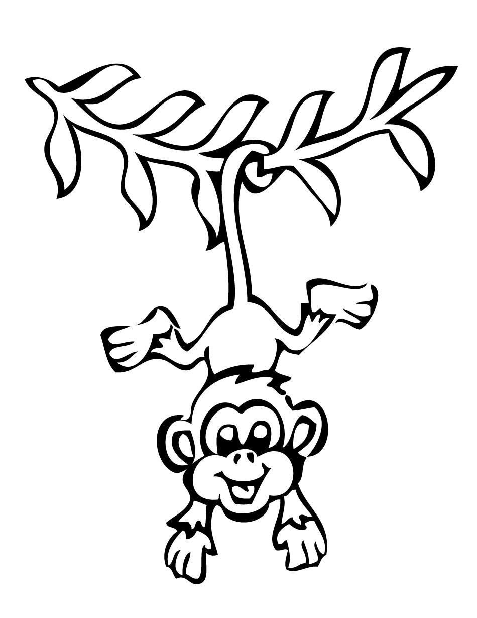 950x1230 Chimpanzee Clipart Outline